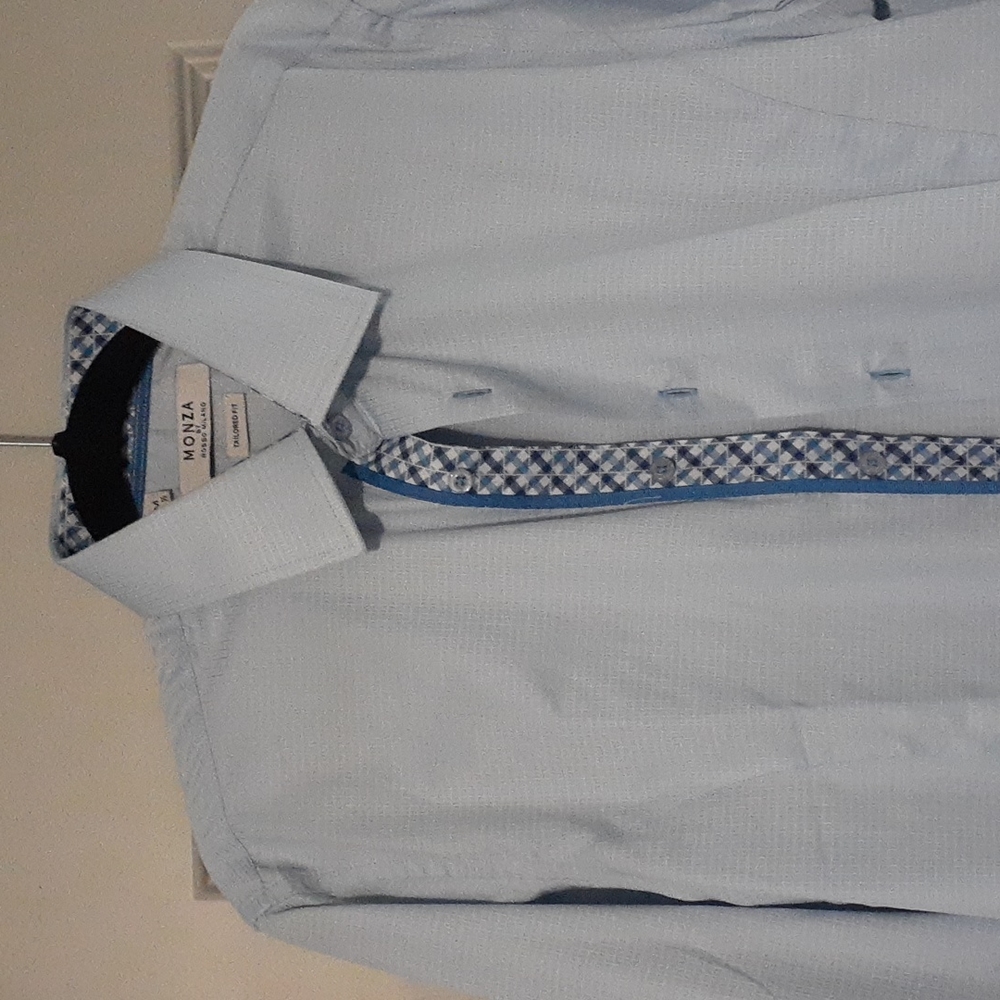 Monza by Rosso Milano new button down dress shirt, size medium 15 1/2,